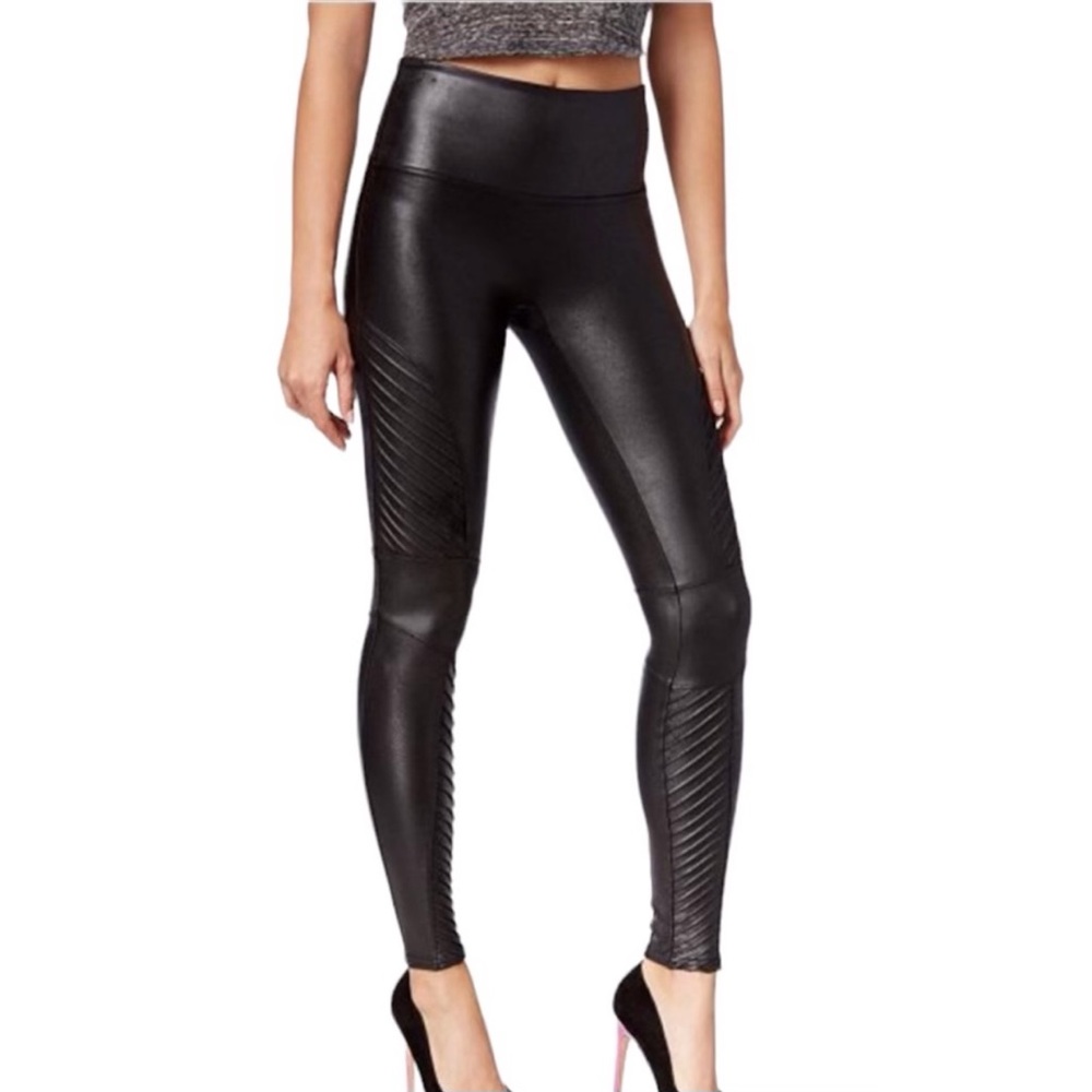 NWOT Spanx Moto leggings